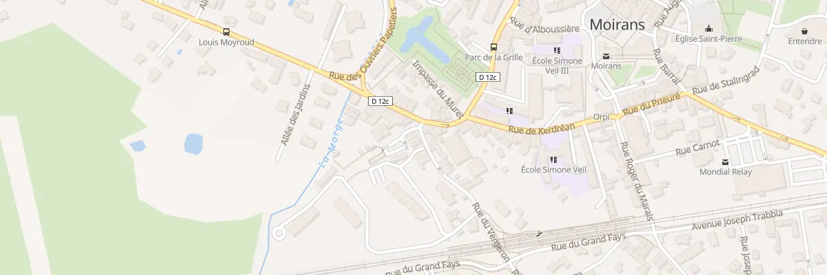 Plan du 2 Rue du Vergeron à Moirans