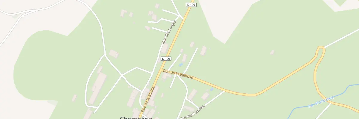 Plan du 1 Rue de la Valouse à Chambéria