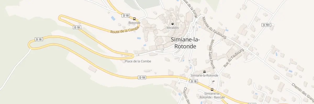Plan du 207 La Coste à Simiane-la-Rotonde