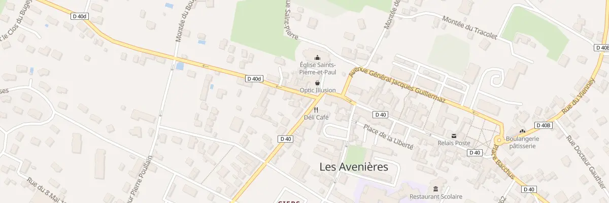 Plan du 1 Rue de la Chapelle aux Avenières Veyrins-Thuellin