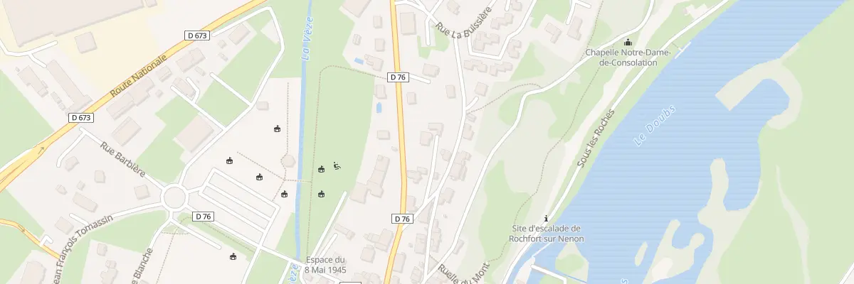 Plan du 2 Rue du 19 Mars à Rochefort-sur-Nenon