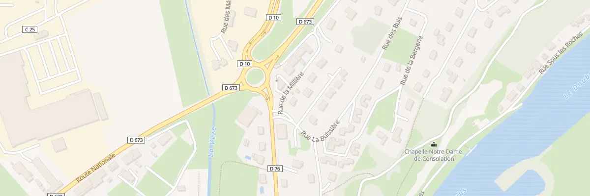 Plan du 18 Rue la Buissiere à Rochefort-sur-Nenon