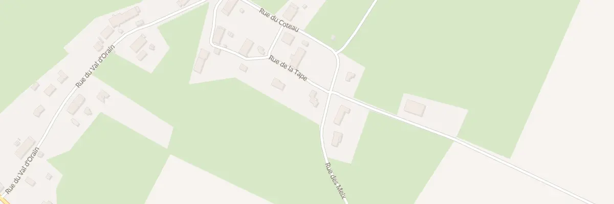 Plan du 2016 Rue des Meix à Biefmorin