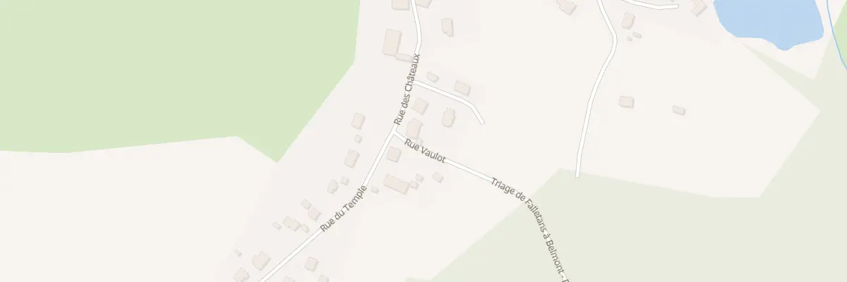 Plan du 19 Rue des Châteaux à Falletans