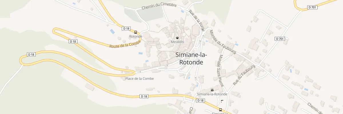 Plan du 6 Rue Ponson du Terrail à Simiane-la-Rotonde