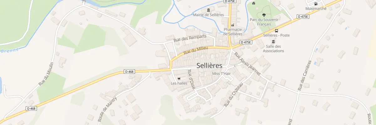 Plan du 34 Grande Rue à Sellières