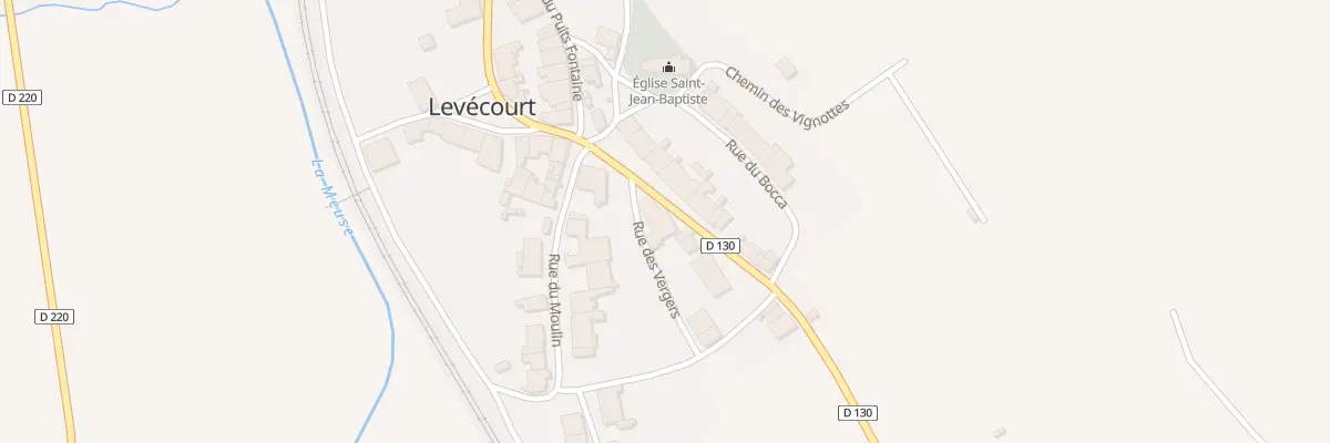 Plan du 4 Rue du Bruot à Levécourt