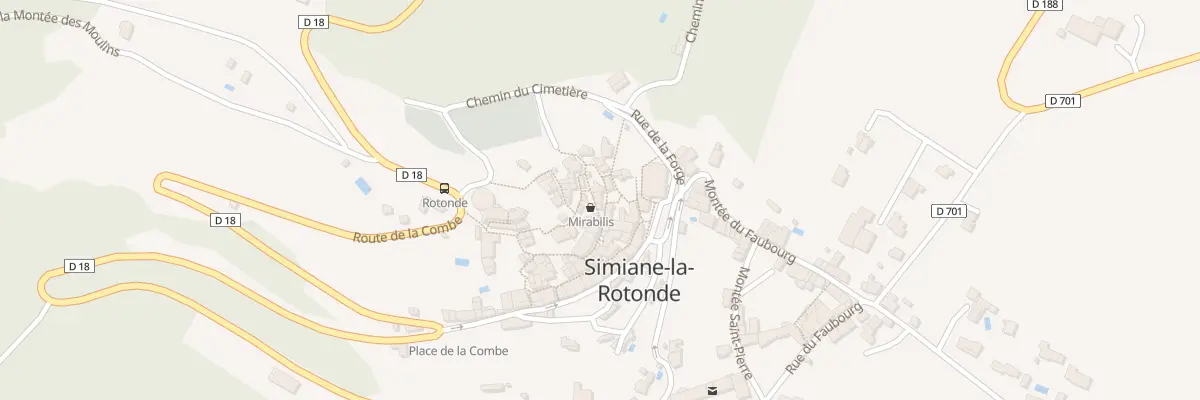 Plan du 163 Le Village à Simiane-la-Rotonde