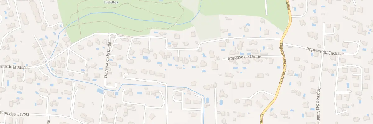 Plan du 261 Tra de la Sauvageonne à Aubagne