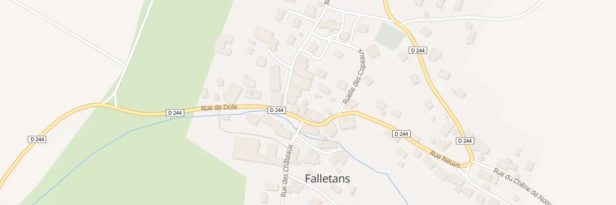 Plan du 6 Rue de Dole à Falletans