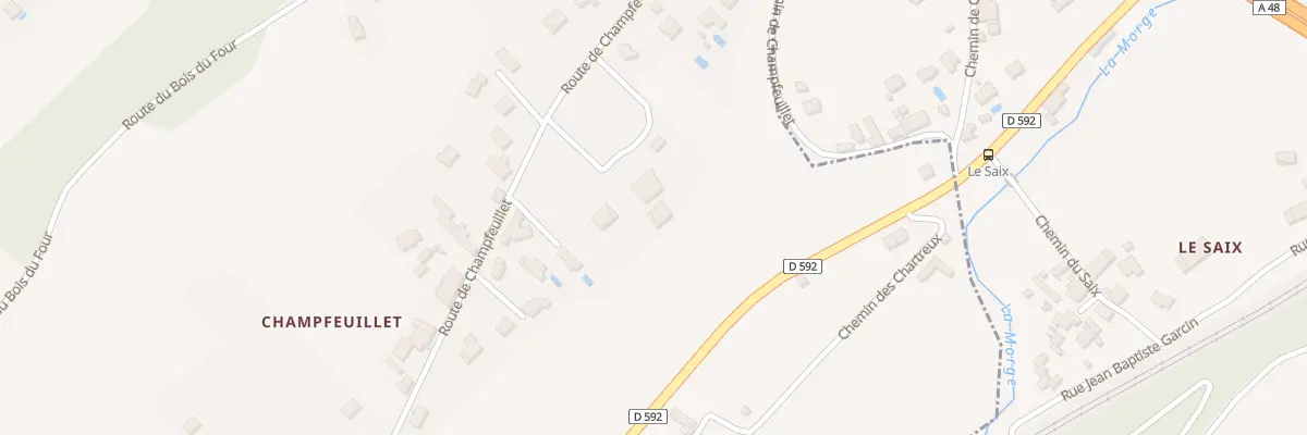 Plan du 817 Rte de Champfeuillet à Moirans