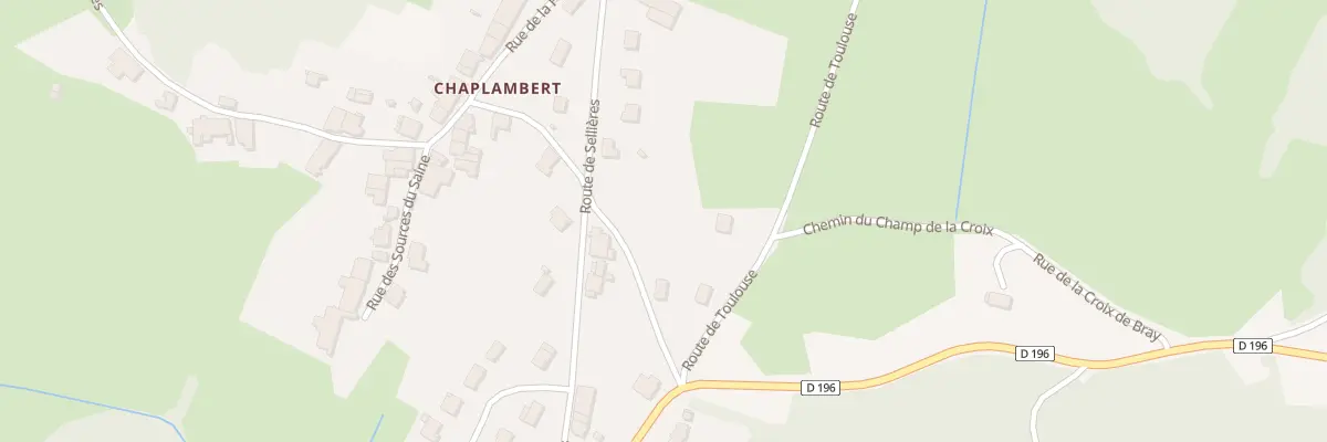 Plan de la Rue Blondet à Mantry