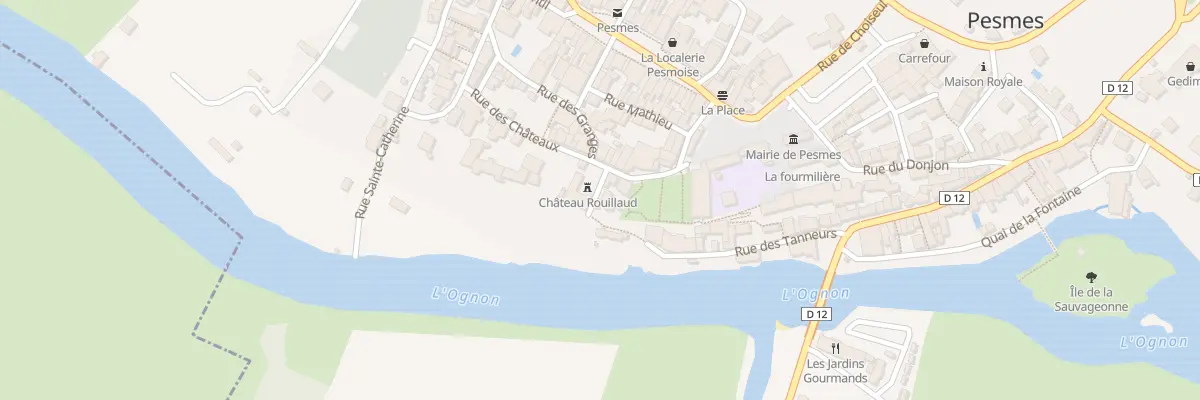 Plan du 1 Rue Escaliers de la Roche à Pesmes