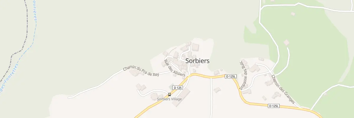 Plan du 5020 Le Village à Sorbiers