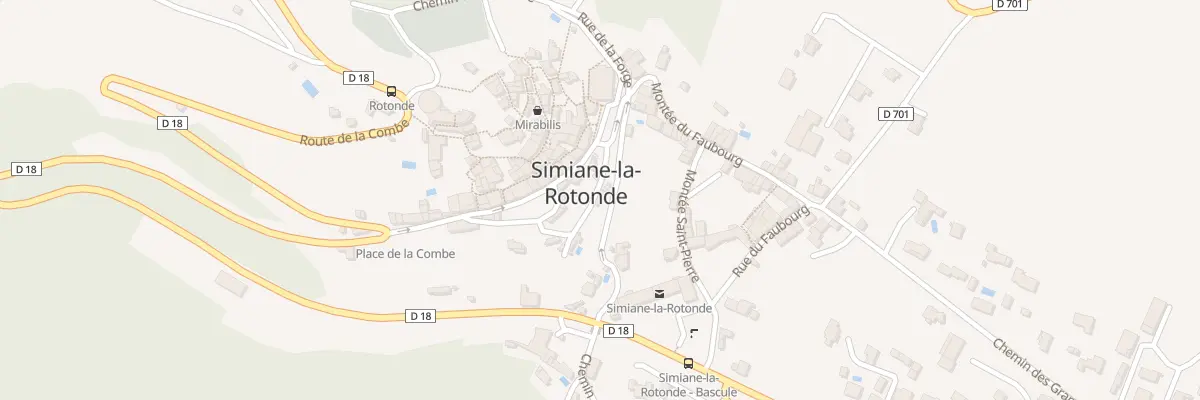 Plan du 216 La Coste à Simiane-la-Rotonde