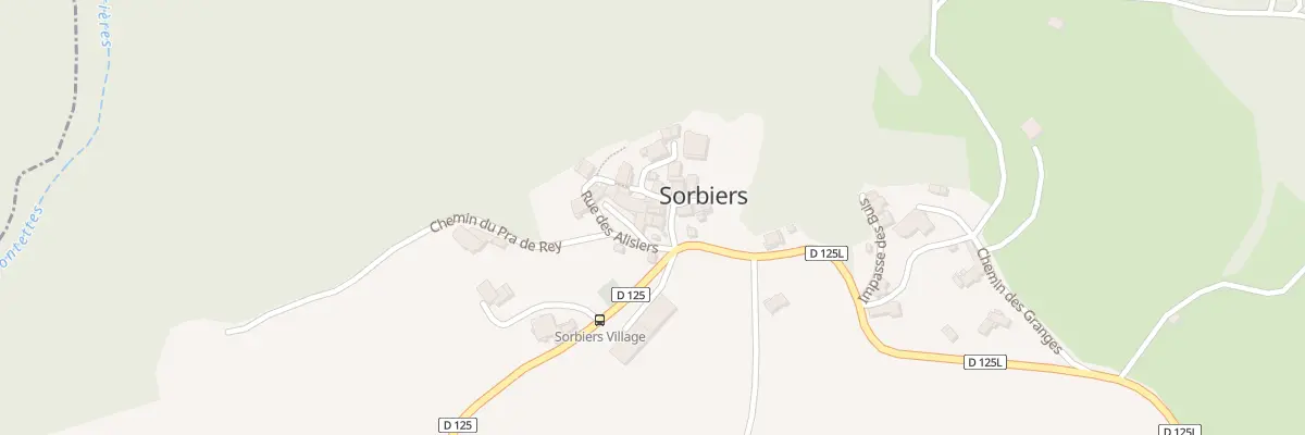 Plan du 5038 Le Village à Sorbiers
