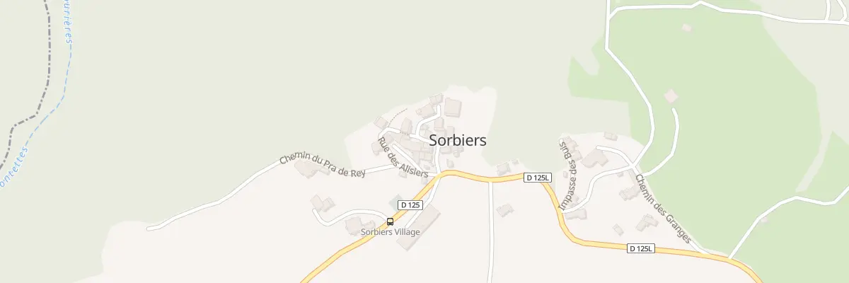 Plan du 15 Rue du Château à Sorbiers