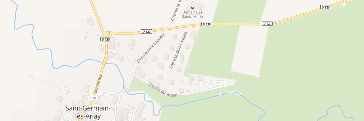 Plan du 85 Imp de la Fontaine St Germain à Arlay
