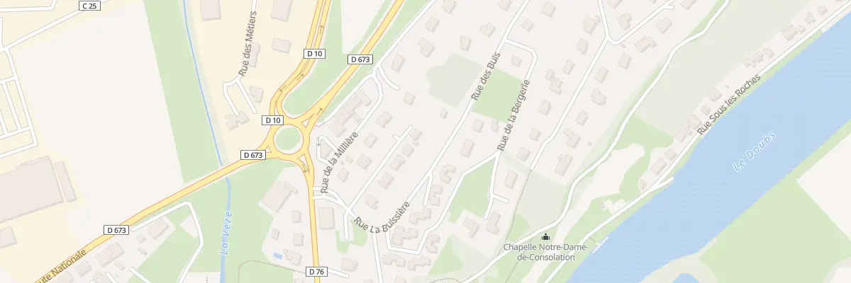 Plan du 25 Rue la Buissiere à Rochefort-sur-Nenon