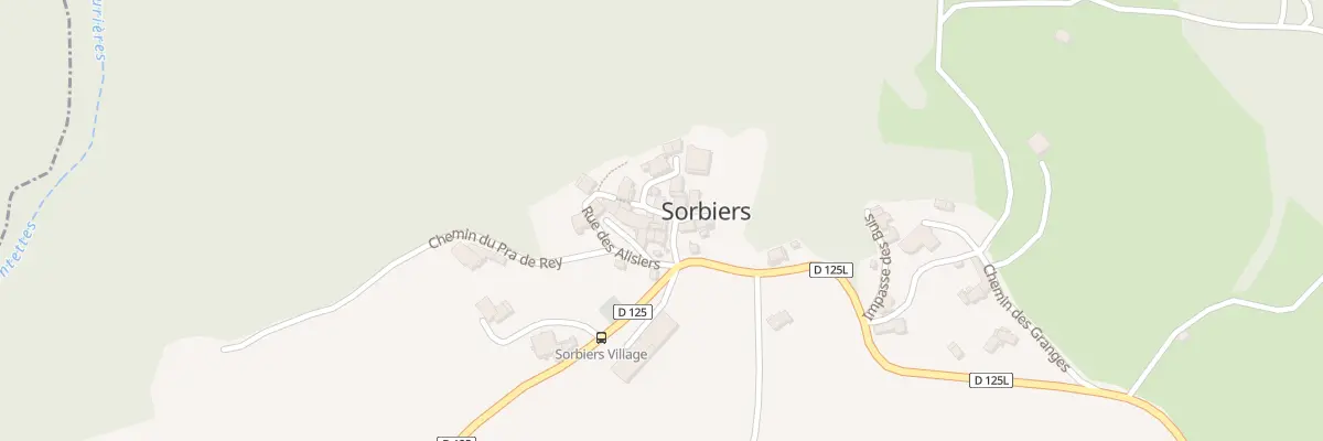 Plan du 5005 Le Village à Sorbiers