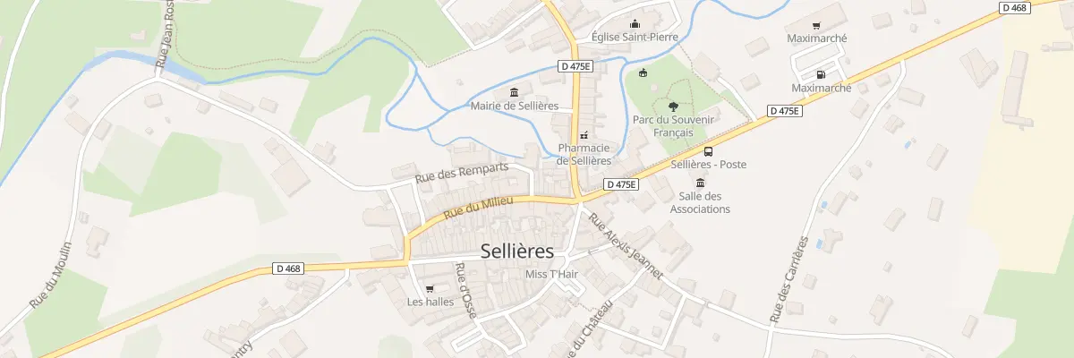 Plan du 6 Rue du Milieu à Sellières