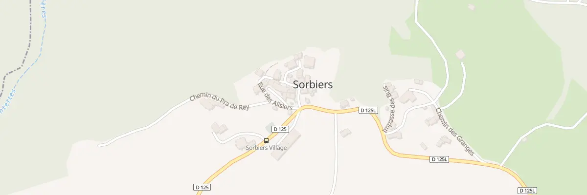 Plan du 5003 Le Village à Sorbiers