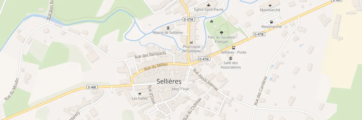 Plan du 2 Rue du Milieu à Sellières