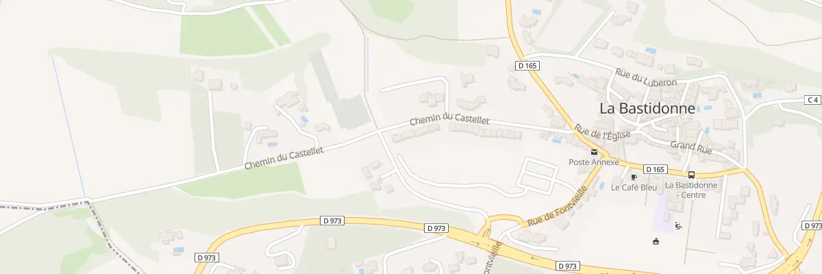 Plan du 9000F Che du Castellet à La Bastidonne