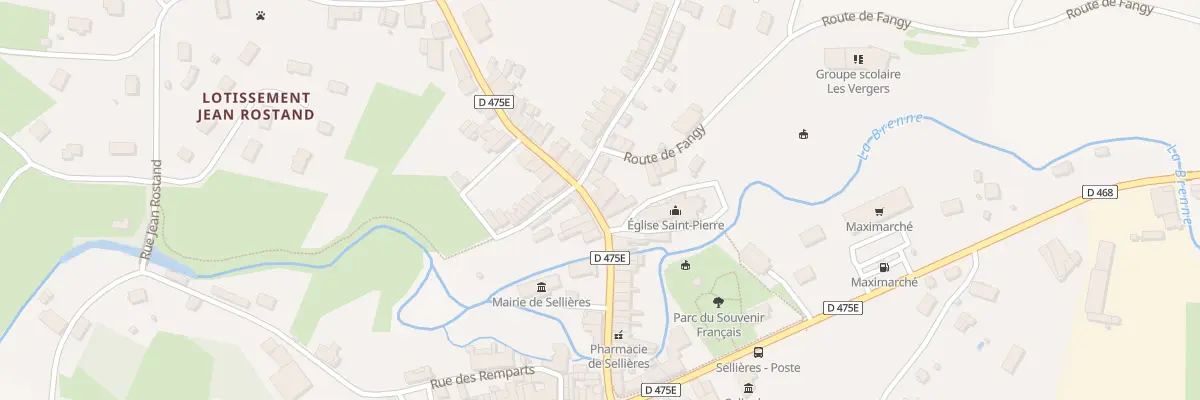Plan du 41 Rue des Deux Ponts à Sellières