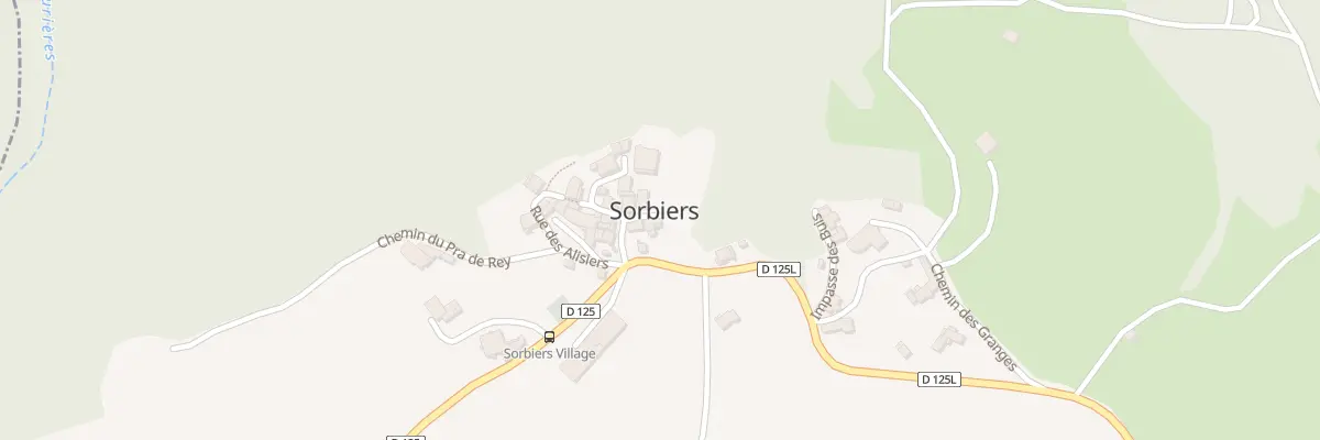 Plan du 16 Rue des Ecoles à Sorbiers