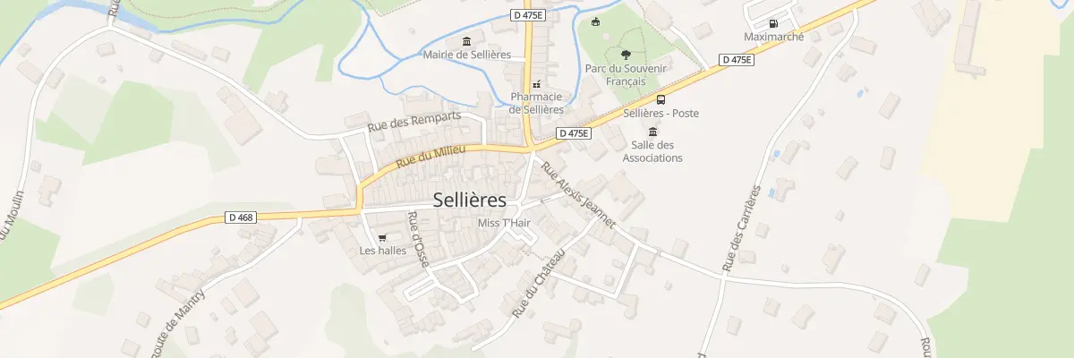 Plan du 3 Rue des Deux Ponts à Sellières