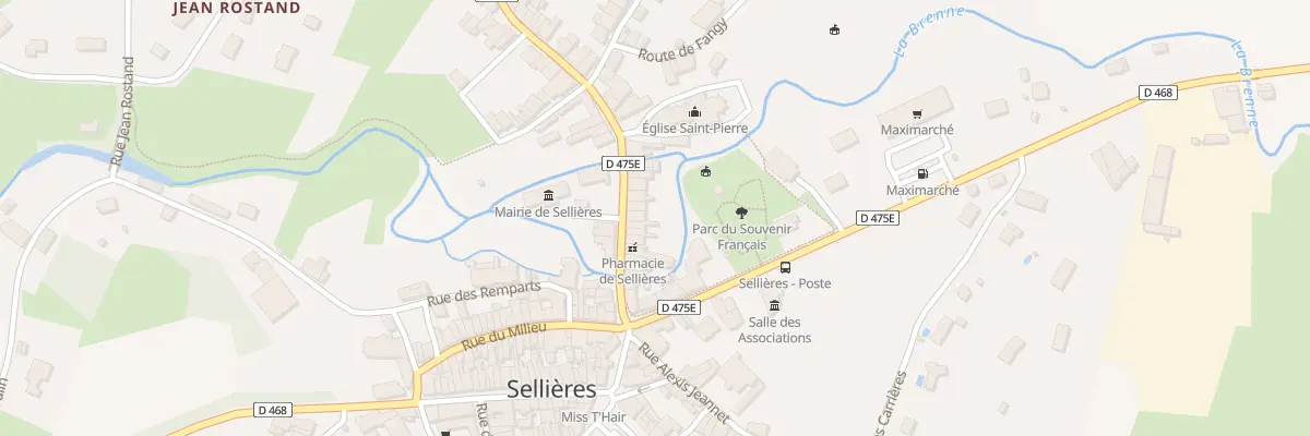 Plan du 23 Rue des Deux Ponts à Sellières