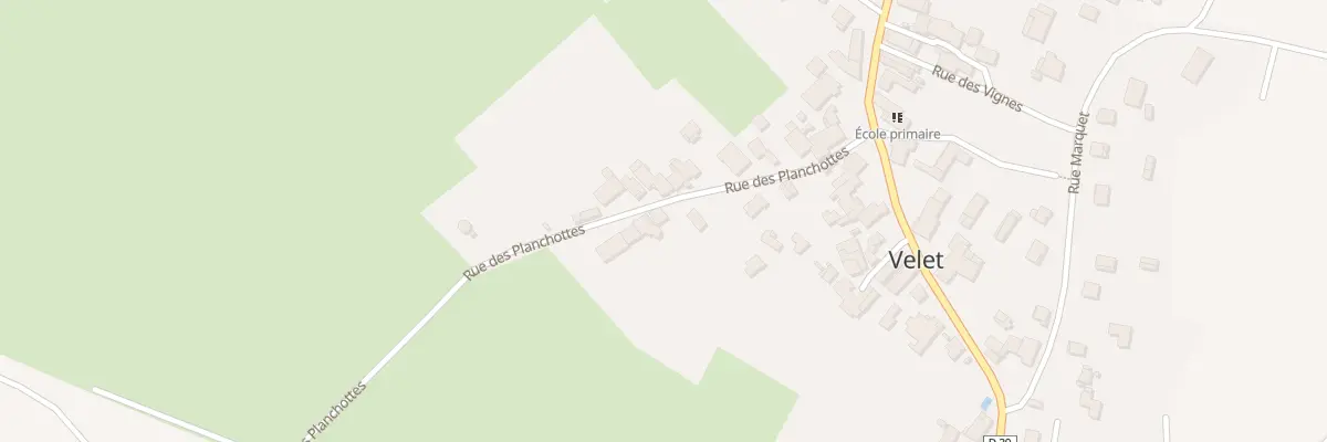 Plan du 13 Rue des Planchottes à Velet