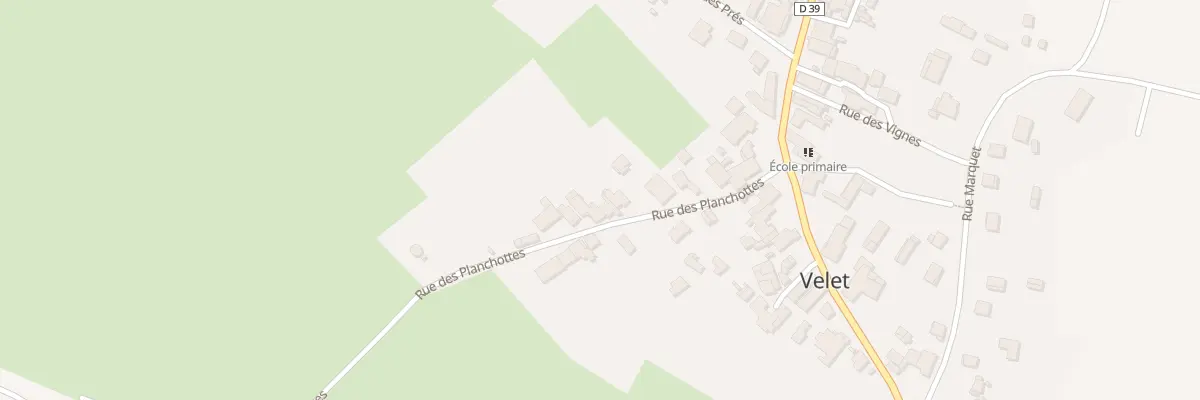 Plan du 14 Rue des Planchottes à Velet
