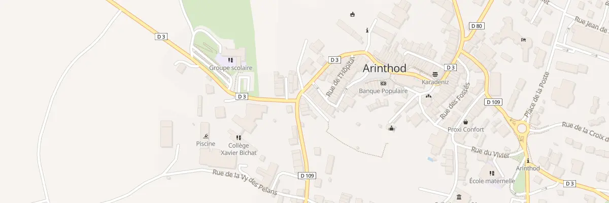 Plan du 1 Rue de la Combe à Arinthod