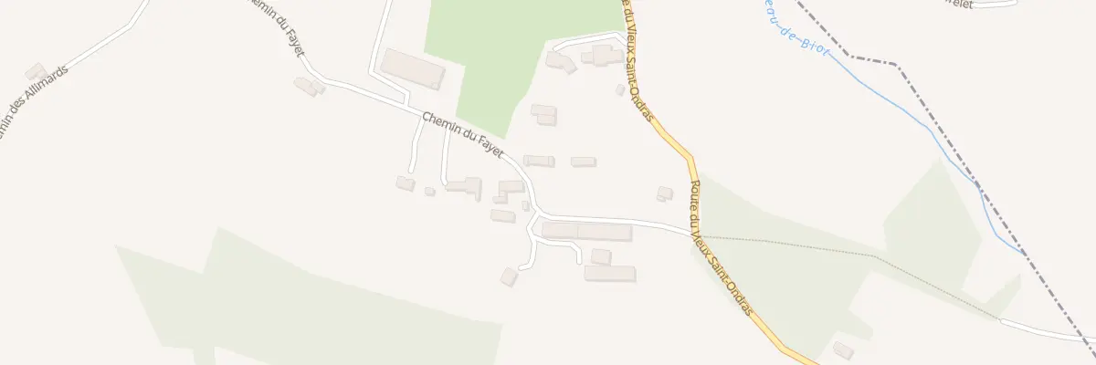 Plan du 184 Chem du Fayet à Saint-Ondras