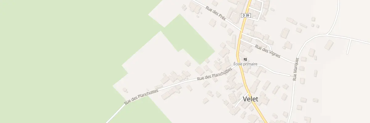 Plan du 10 Rue des Planchottes à Velet