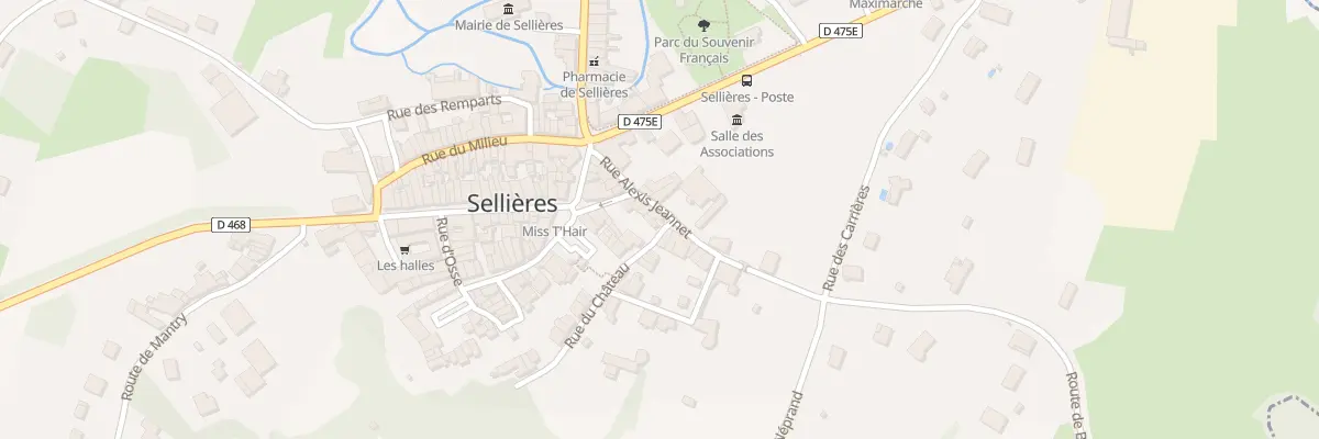 Plan du 2 Rue du Château à Sellières