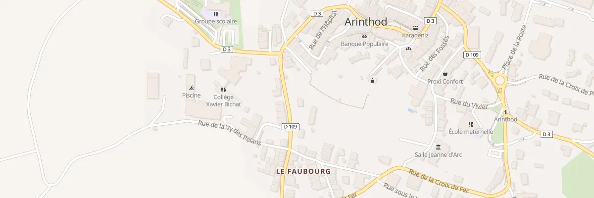 Plan du 9 Rue de la Combe à Arinthod