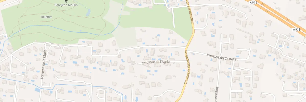 Plan du 117 Tra de la Sauvageonne à Aubagne