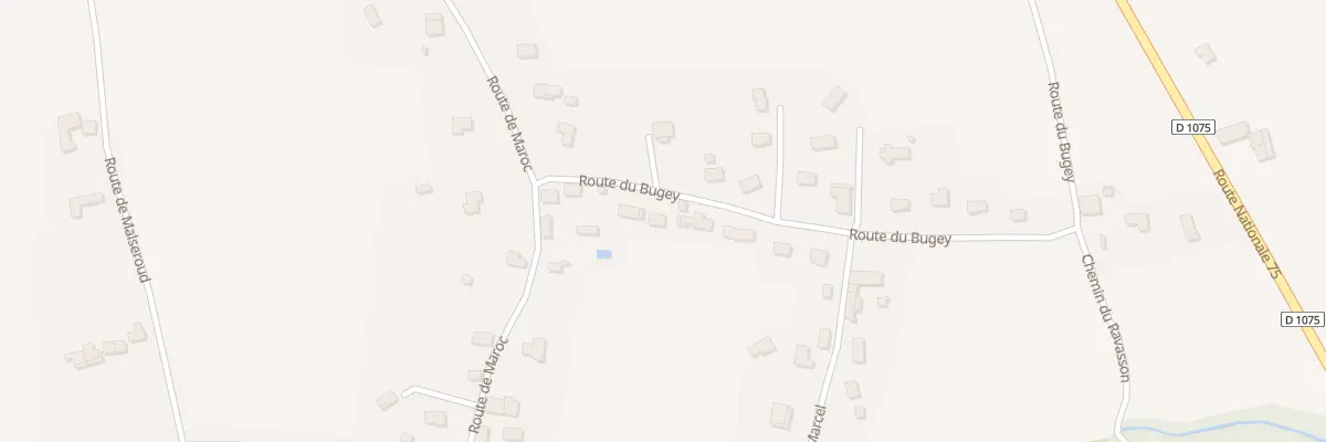 Plan du 84 Rte du Bugey aux Abrets en Dauphiné