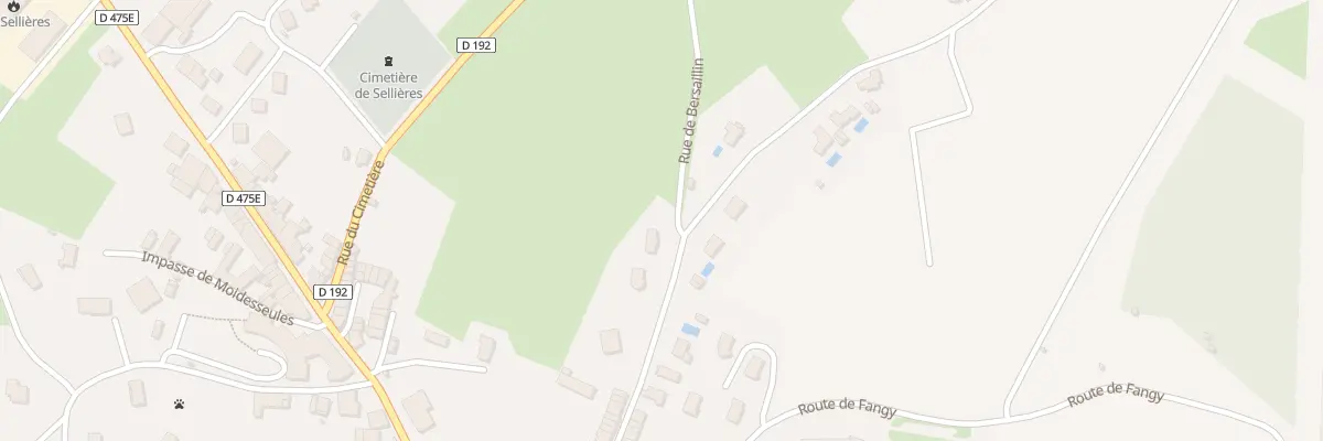 Plan du 37 Rue de Bersaillin à Sellières