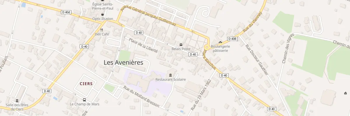 Plan du 40 Gr Grande Rue de Ciers aux Avenières Veyrins-Thuellin