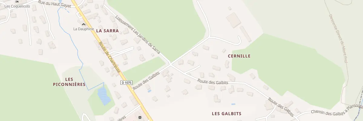 Plan du 1 Lot Mas de Cernilles à Chirens