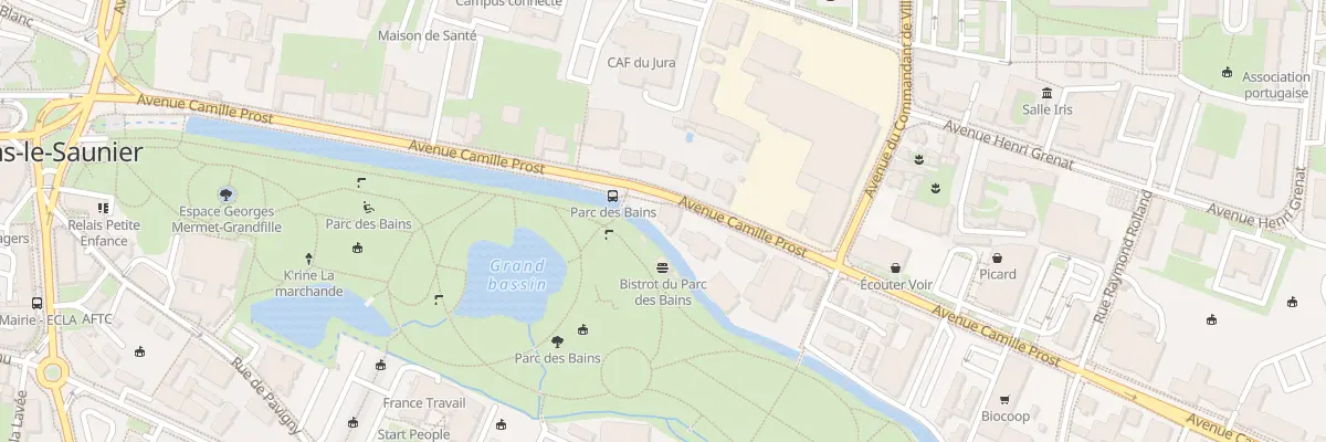 Plan du 4 Av Camille Prost à Lons-le-Saunier