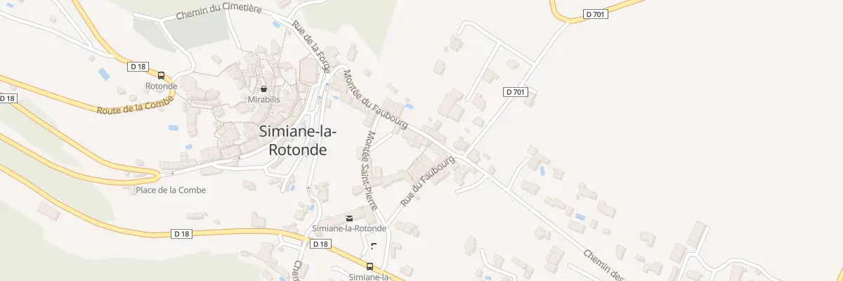 Plan du 233 Le Faubourg à Simiane-la-Rotonde