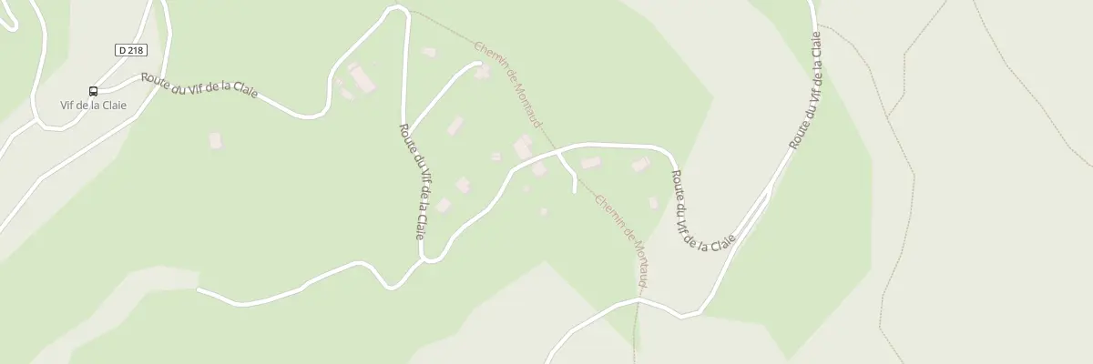 Plan du 724 Rte du Vif de la Claie à Montaud