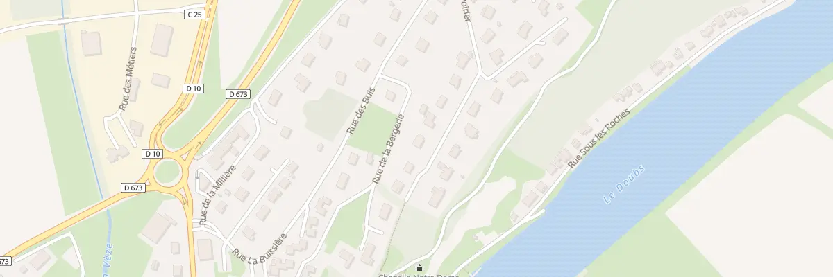 Plan du 9 Rue du Poirier à Rochefort-sur-Nenon