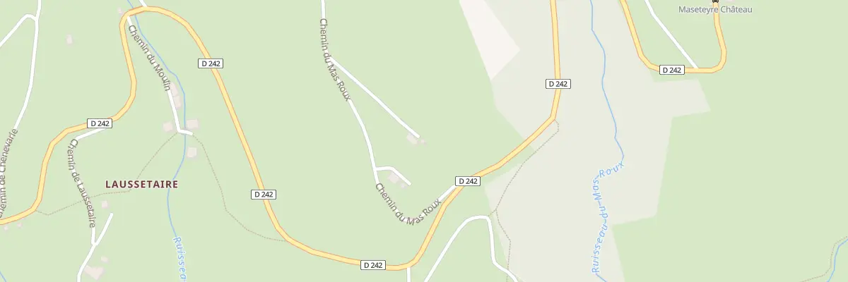 Plan du 300 Che du Mas Roux à Château-Bernard