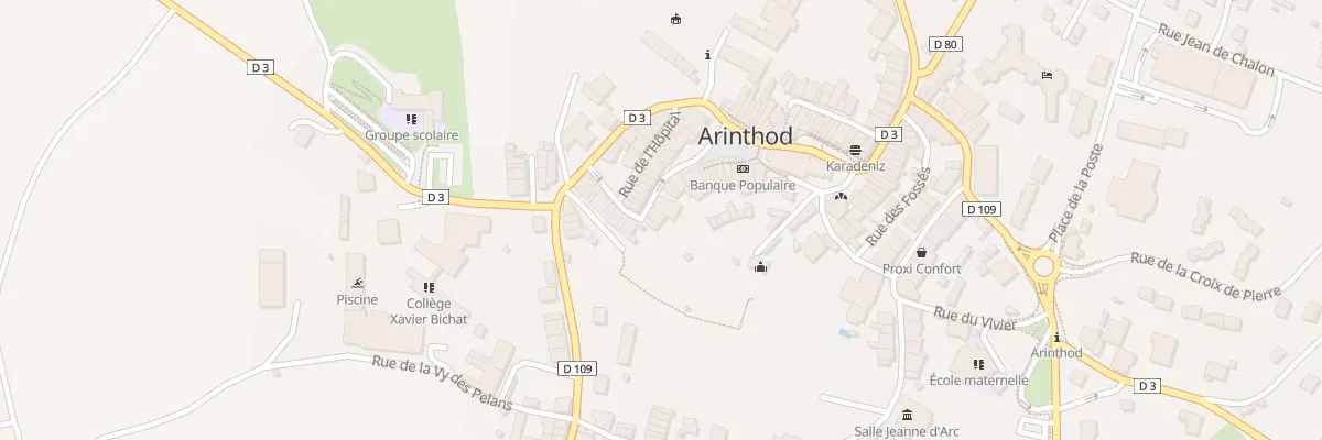 Plan de La Ville - Arinthod à Arinthod